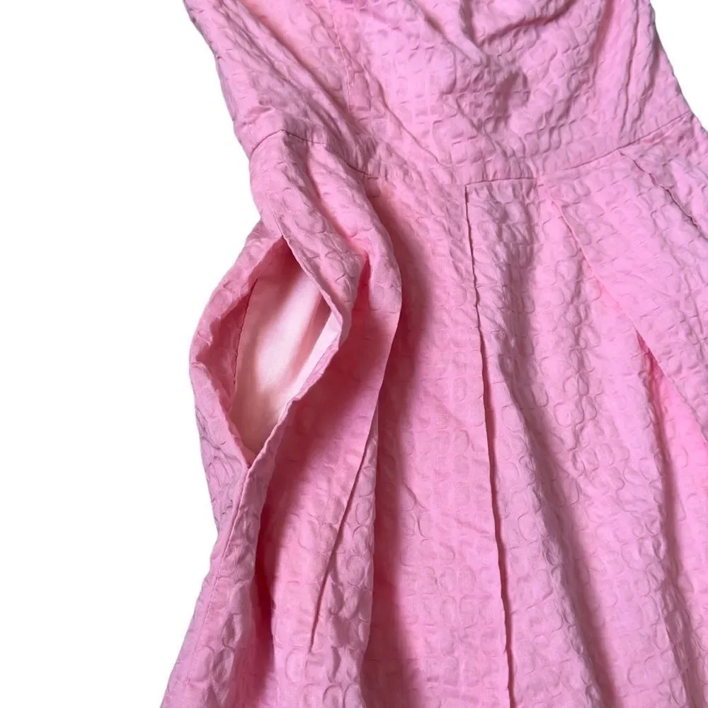 J. Crew Strapless Pink Dress with pockets Size 2